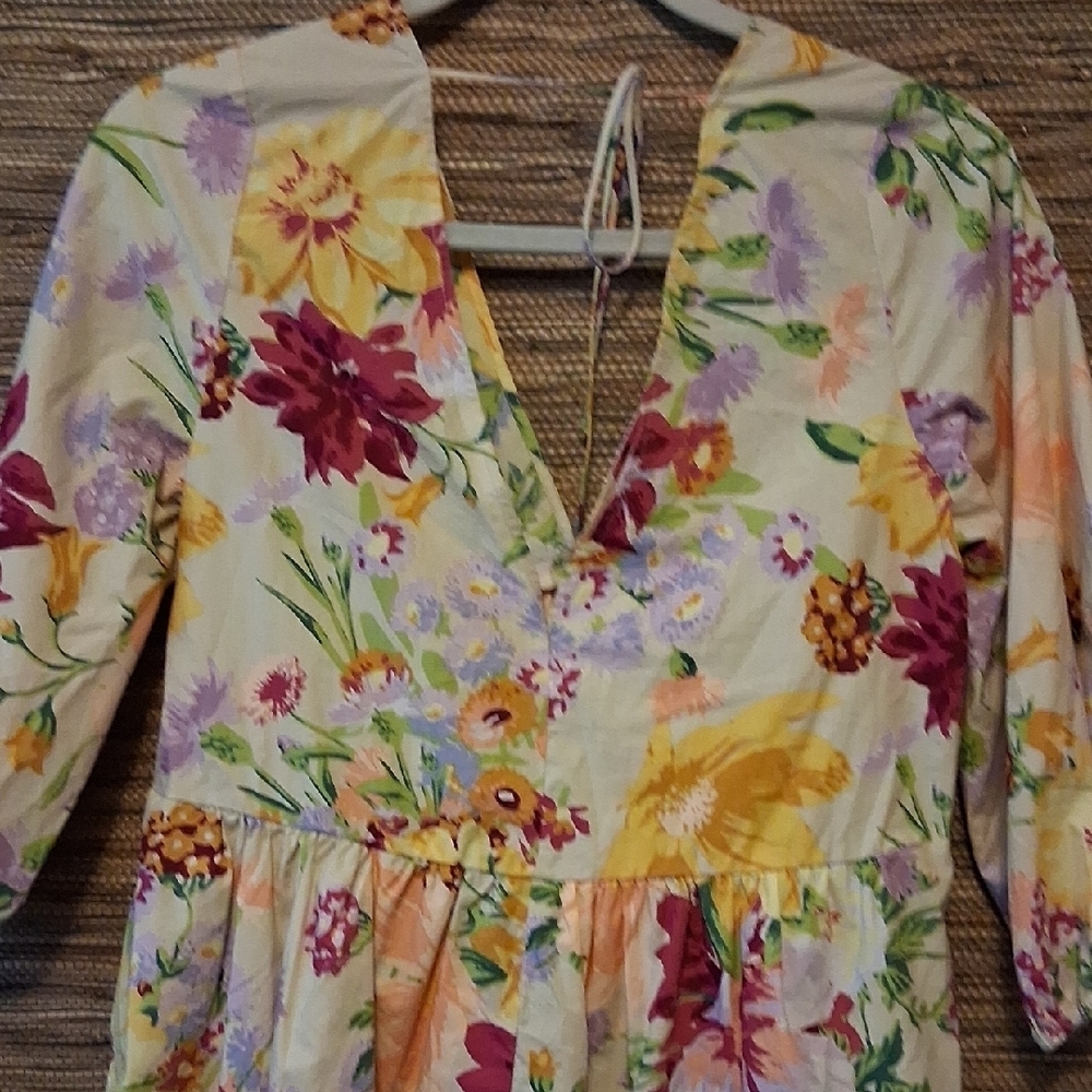 H&M Floral Multicolor Dress Size XS - Picture 3 of 5